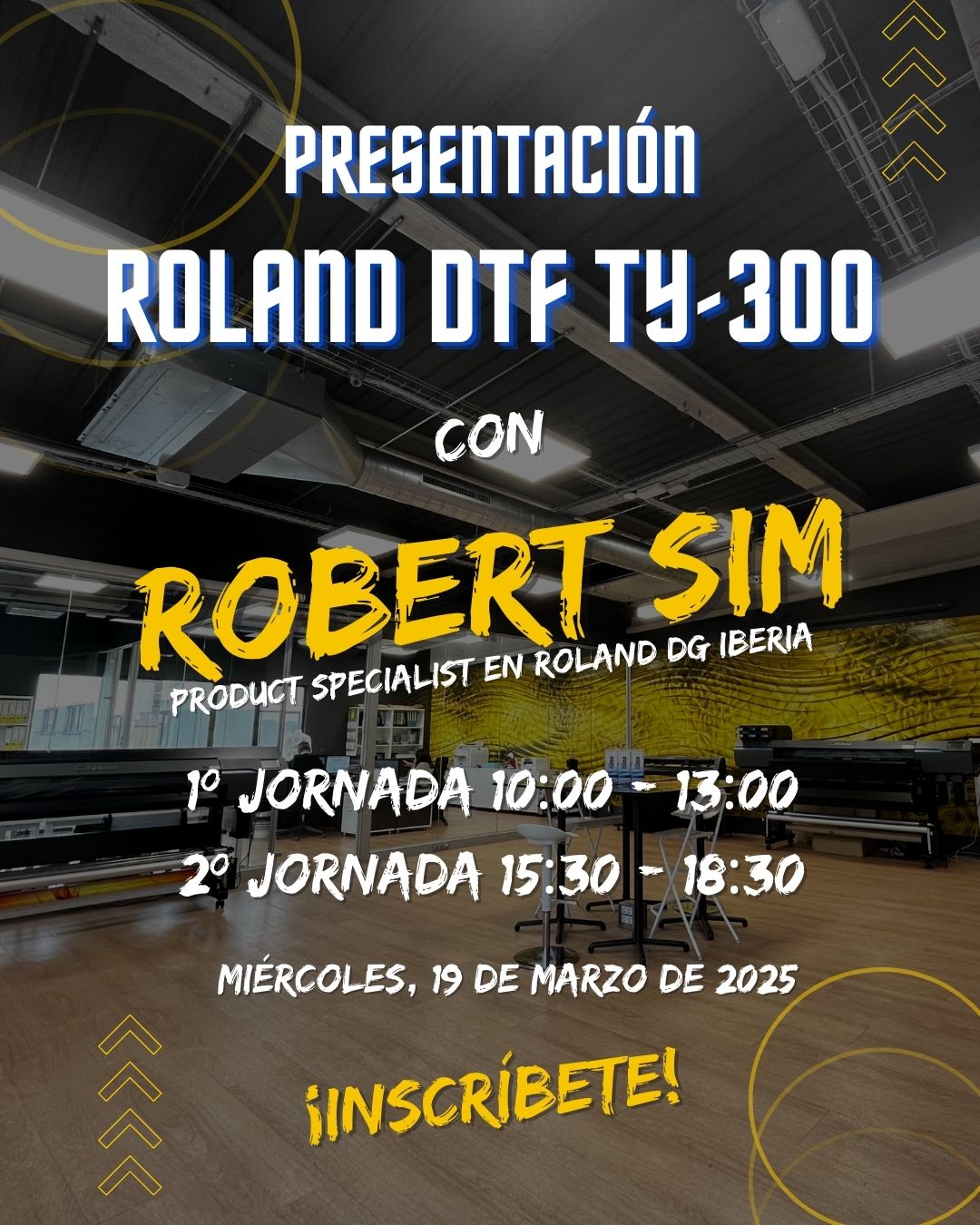 Presentación de la Roland DTF TY-300 en Kima Suministros Gráficos